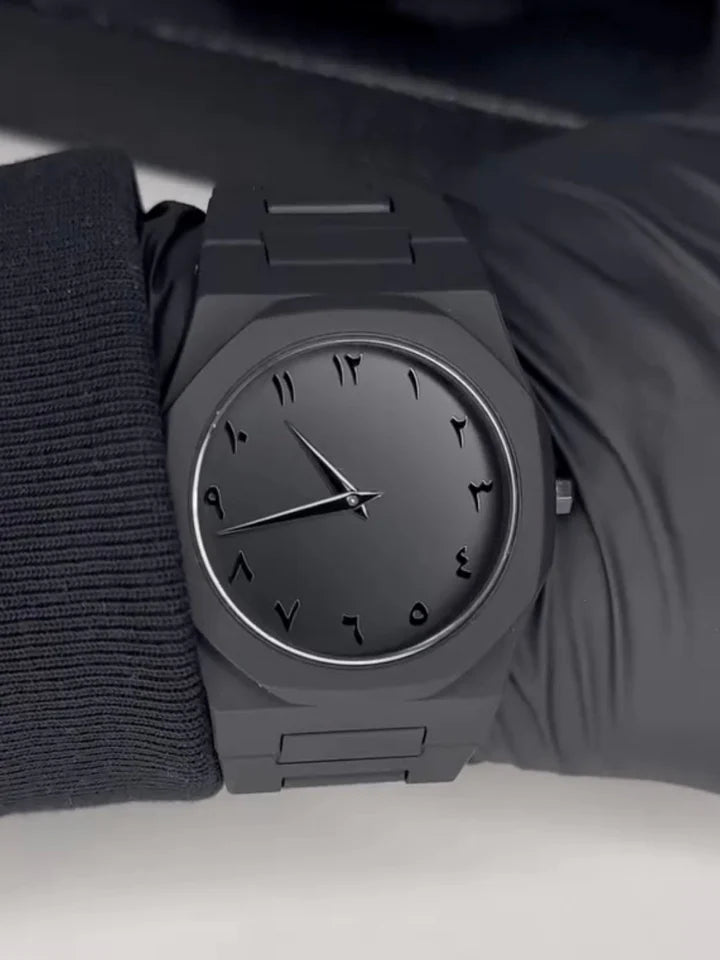 AURA Arabic Edition – Stylish Black Dial | Premium Design at Unbeatable Value