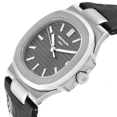 Patek Philippe Luxury Watch – Classic Black Dial with Leather Straps