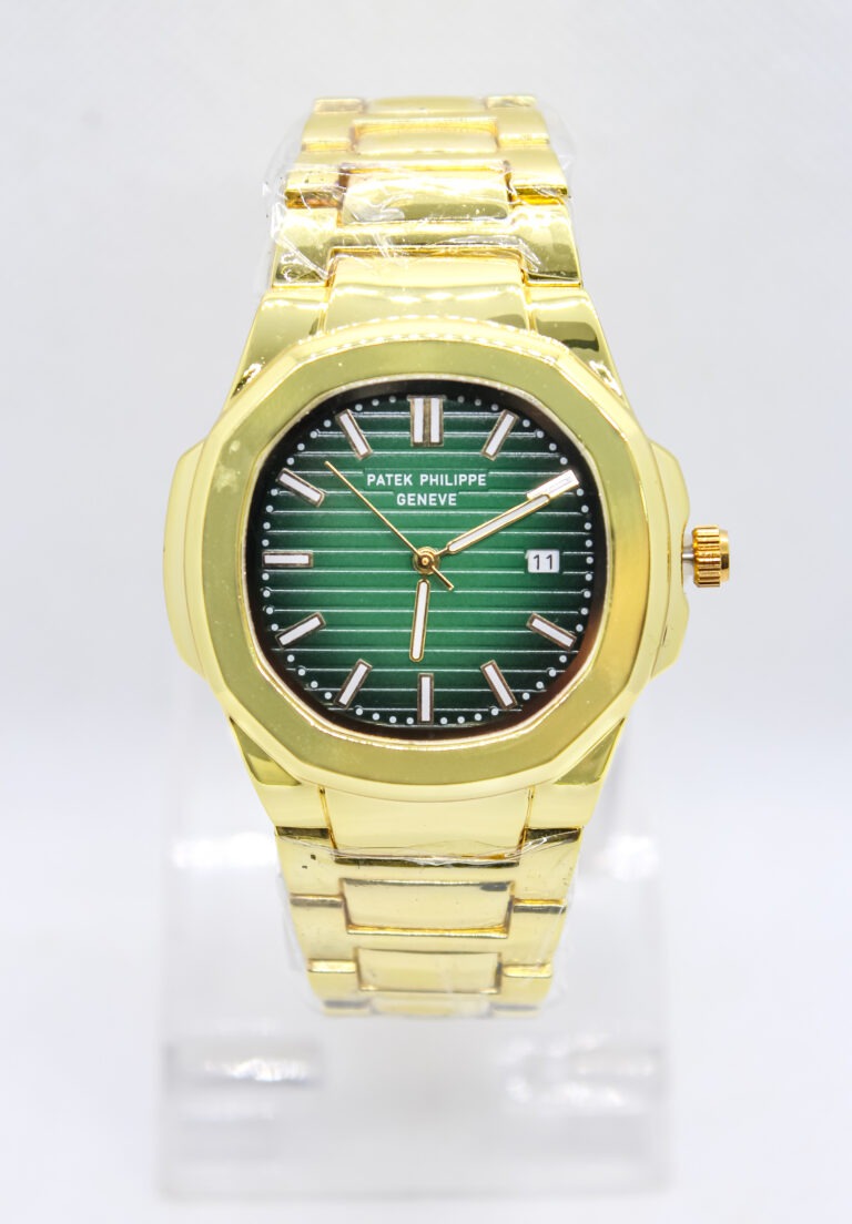 Patek Phillips Nautilus Gold Chain Green Dial